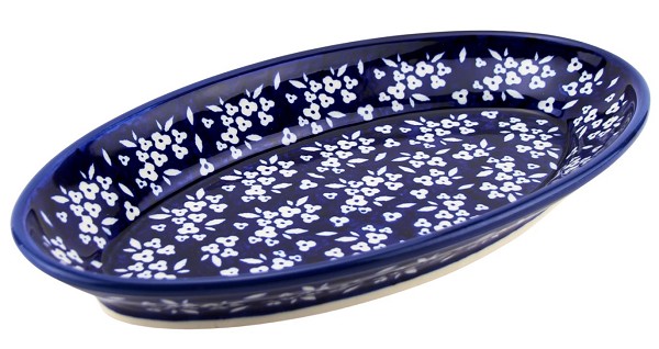 Polish Pottery Oval Serving Platter 11
