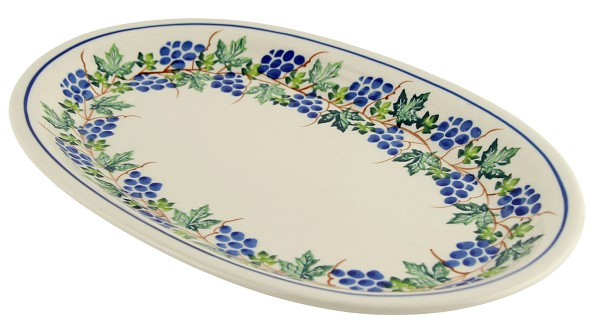 Polish Pottery Oval Serving Platter 12
