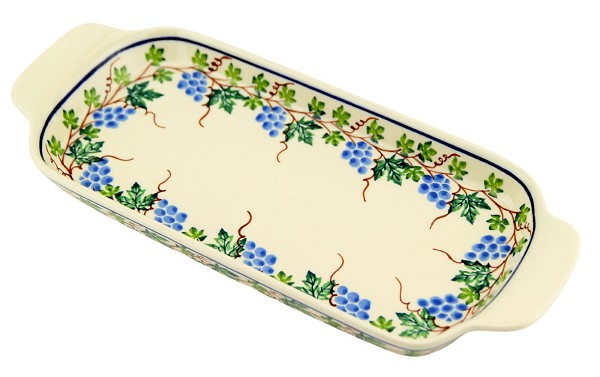 Polish Pottery Rectangular Serving Tray 13.5