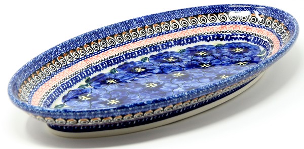 Polish Pottery Oval Platter 14.25
