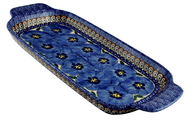 Polish Pottery Rectangular Serving Tray 13.5