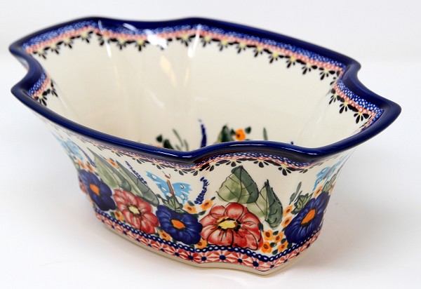 Polish Pottery Serving Bowl - Handmade by Zaklady Boleslawiec -  10 ¾
