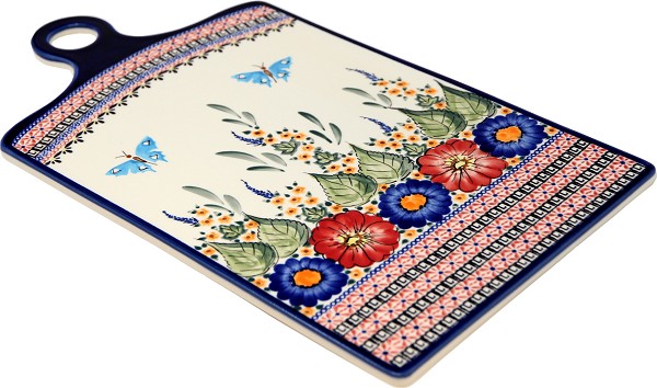 Polish Pottery Cheese & Charcuterie Serving Board 17.75