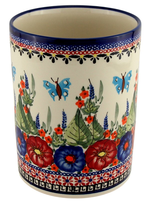 Polish Pottery Utensil Holder Crock 7