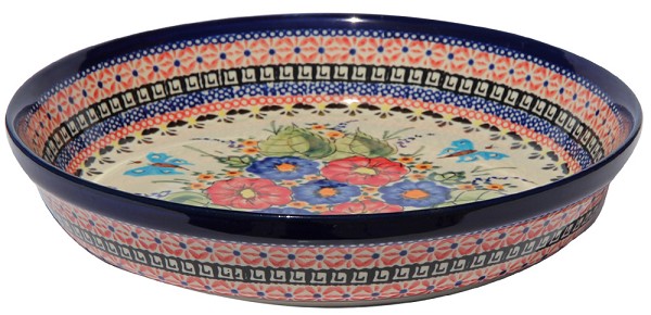 Polish Pottery Pie & Quiche Dish 9.75