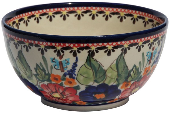 Polish Pottery Cereal & Ice Cream Bowl 5.375