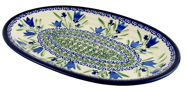 Polish Pottery Oval Serving Platter 12