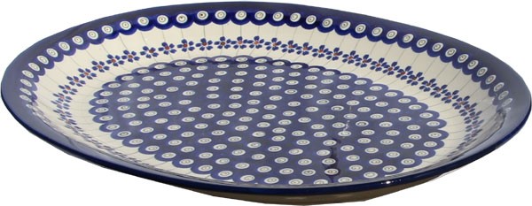 Polish Pottery Oval Platter 13.5