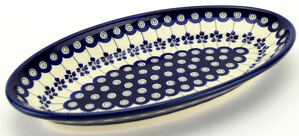 Polish Pottery Oval Serving Platter 11