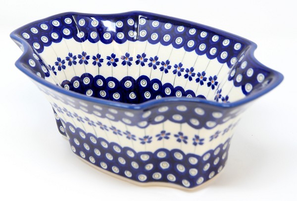 Polish Pottery Serving Bowl - Handmade by Zaklady Boleslawiec -  10 ¾