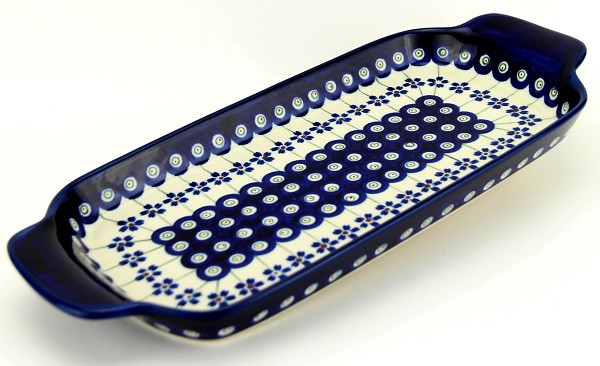Polish Pottery Rectangular Serving Tray 13.5