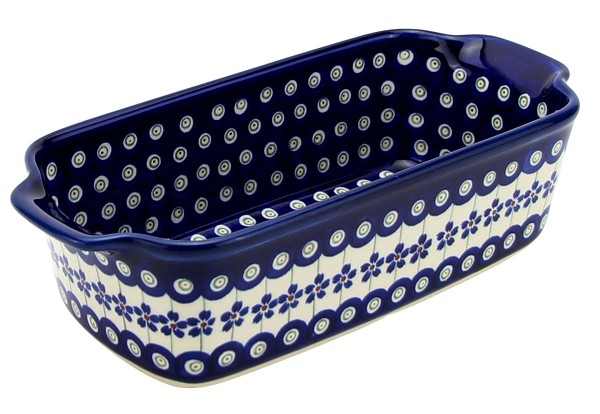 Polish Pottery Loaf Baker with Handles 9