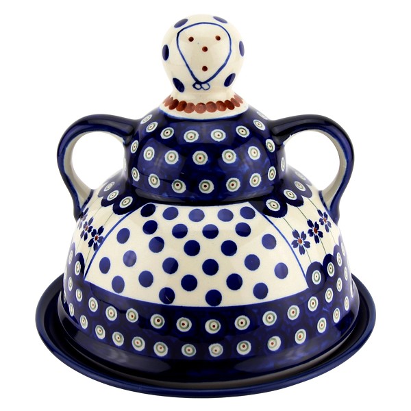 Polish Pottery Cheese Lady 7.5