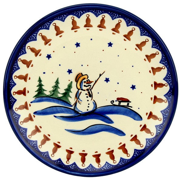Polish Pottery 7.5” Salad & Dessert Plate – Handmade Stoneware by Zaklady Boleslawiec