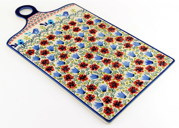 Polish Pottery Cheese & Charcuterie Serving Board 17.75