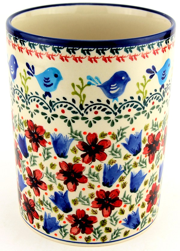 Polish Pottery Utensil Holder Crock 7