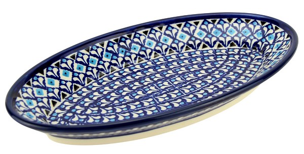 Polish Pottery Oval Serving Platter 11