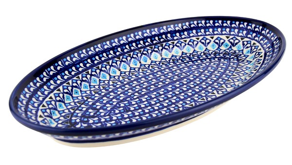 Polish Pottery Oval Platter 14.25
