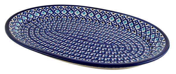 Polish Pottery Large Oval Serving Platter 14.25