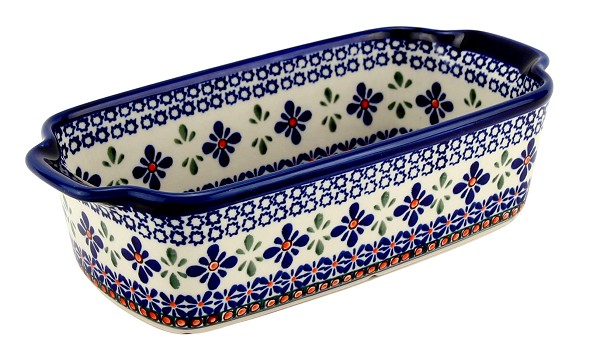 Polish Pottery Loaf Baker with Handles 9