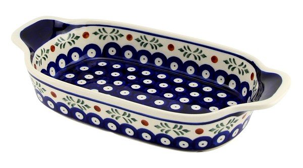 Polish Pottery Rectangular Serving Dish 10