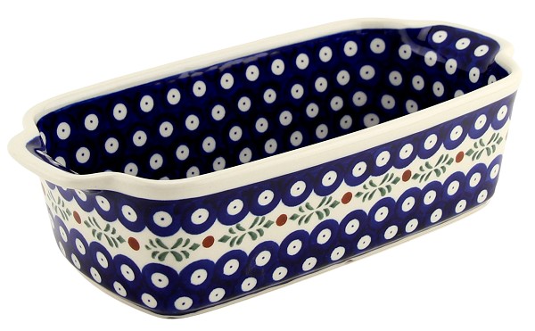Polish Pottery Loaf Baker with Handles 9