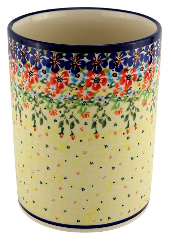 Polish Pottery Utensil Holder Crock 7