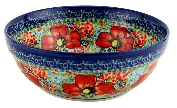 Polish Pottery Cereal & Salad Bowl 6.5