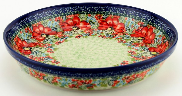Polish Pottery Pie & Quiche Dish 9.75