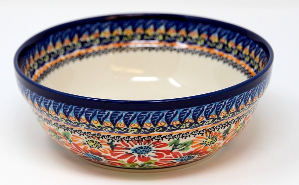 Polish Pottery Cereal & Salad Bowl 6.5
