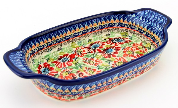 Polish Pottery Rectangular Serving Dish 10
