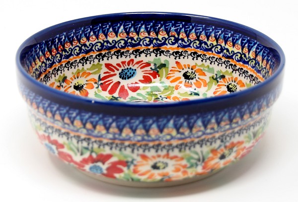 Polish Pottery Cereal & Salad Bowl 6