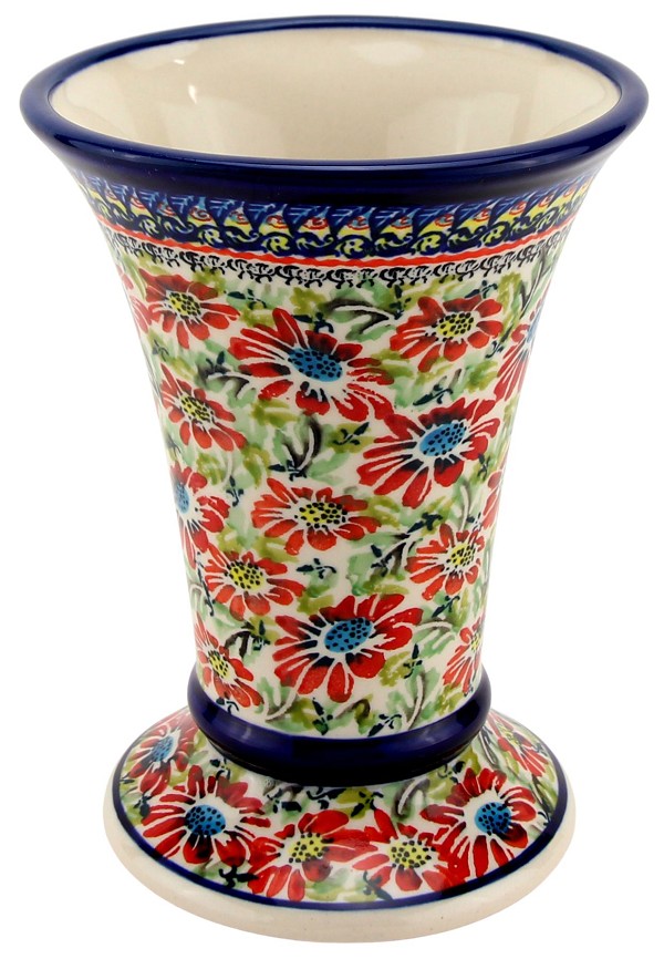 Polish Pottery Vase 7.5
