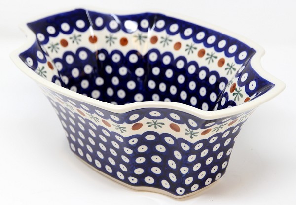 Polish Pottery Serving Bowl - Handmade by Zaklady Boleslawiec -  10 ¾