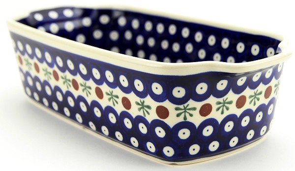 Polish Pottery Loaf Baker with Handles 9