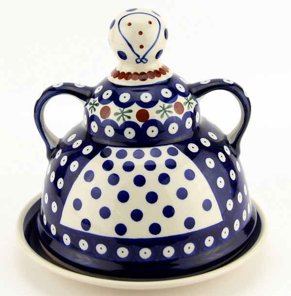 Polish Pottery Cheese Lady 7.5