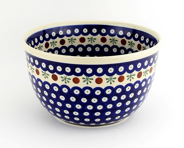 Polish Pottery Mixing & Serving Bowl 2 qt, Nature | Boleslawiec