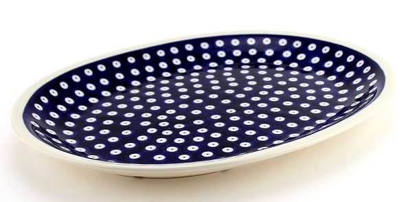 Polish Pottery Oval Platter 13.5