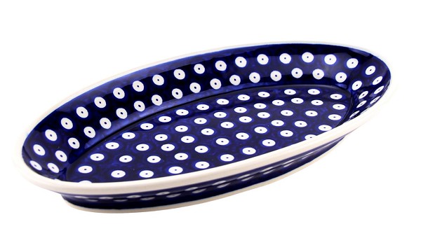 Polish Pottery Oval Serving Platter 11