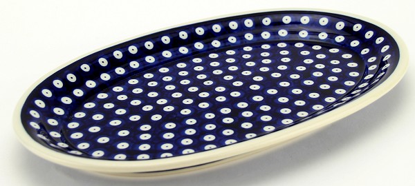Polish Pottery Oval Serving Platter 12