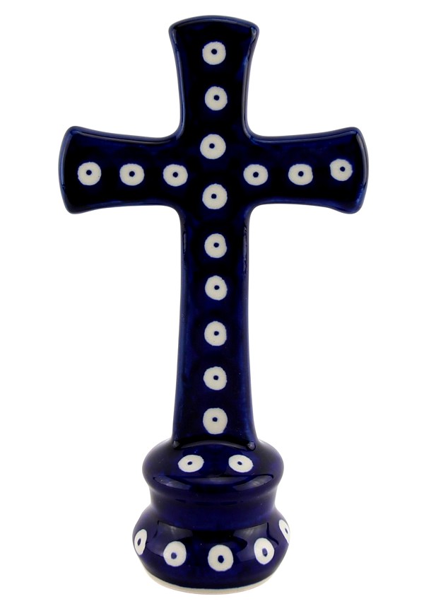 Polish Pottery Standing Cross 7