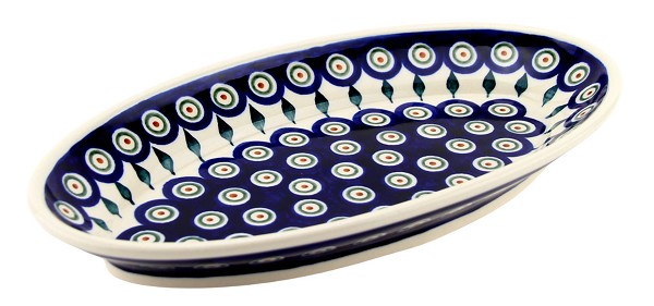 Polish Pottery Oval Serving Platter 11