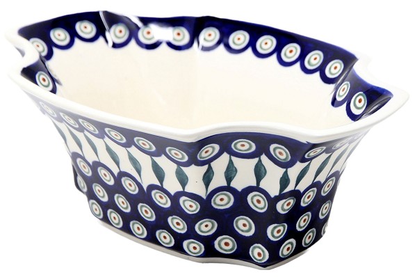 Polish Pottery Serving Bowl - Handmade by Zaklady Boleslawiec -  10 ¾