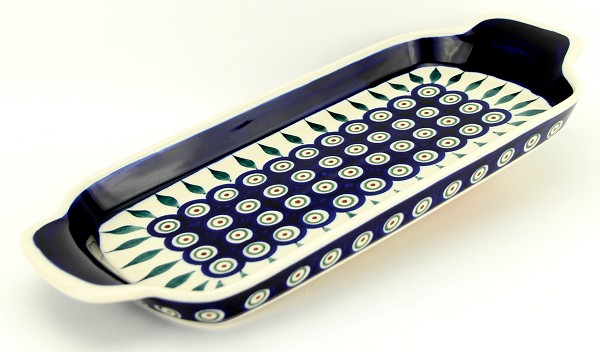 Polish Pottery Rectangular Serving Tray 13.5