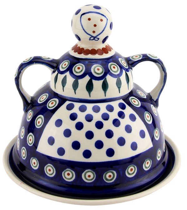 Polish Pottery Cheese Lady 7.5