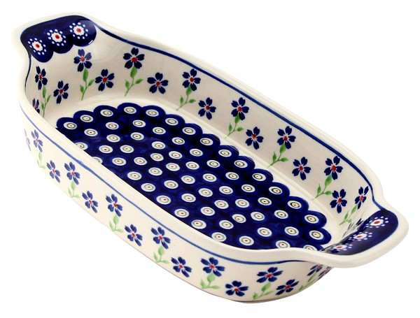 Polish Pottery Rectangular Serving Dish 10
