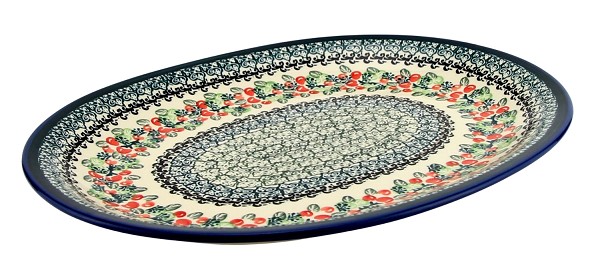 Polish Pottery Oval Large Platter 13 ½