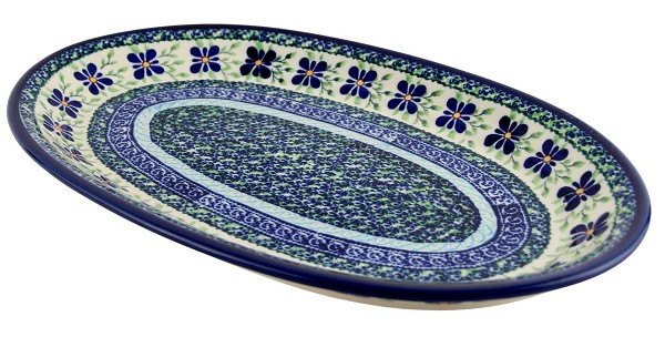 Polish Pottery Large Oval Serving Platter 14.25