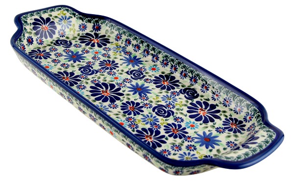 Polish Pottery Rectangular Serving Tray 13.5