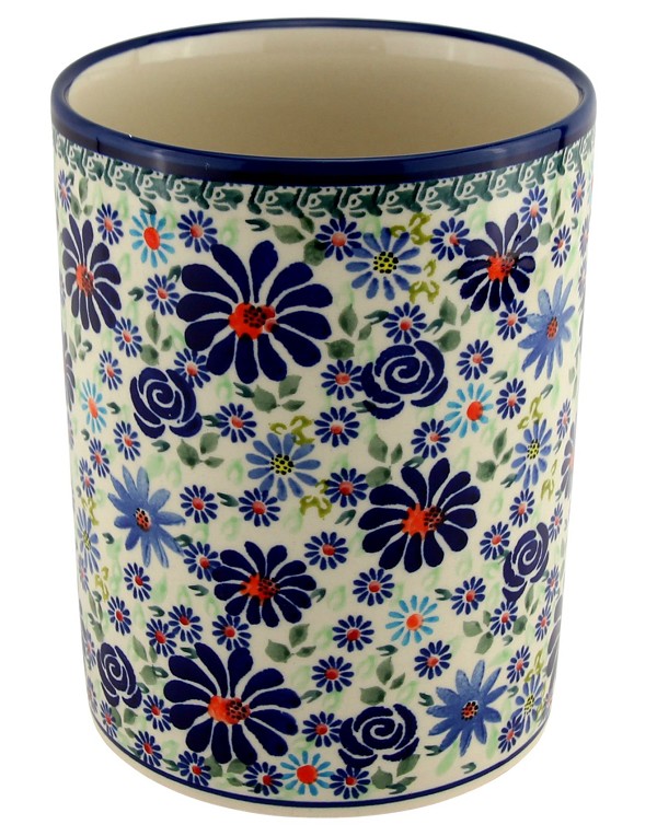 Polish Pottery Utensil Holder Crock 7
